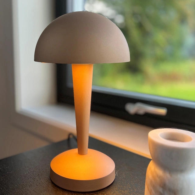 Canaria bordlampe 26,5cm brun