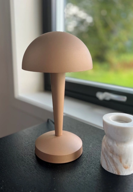 Canaria bordlampe 26,5cm brun