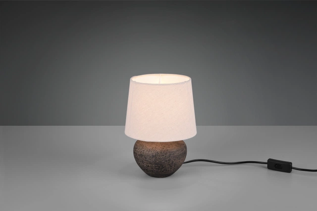 Lou bordlampe 25cm brun