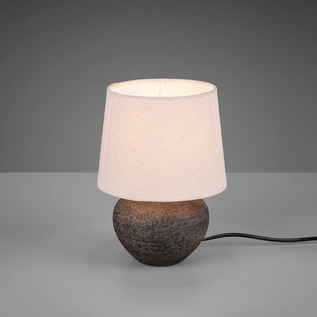 Lou bordlampe 25cm brun