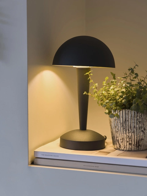 Canaria bordlampe 26,5cm sort