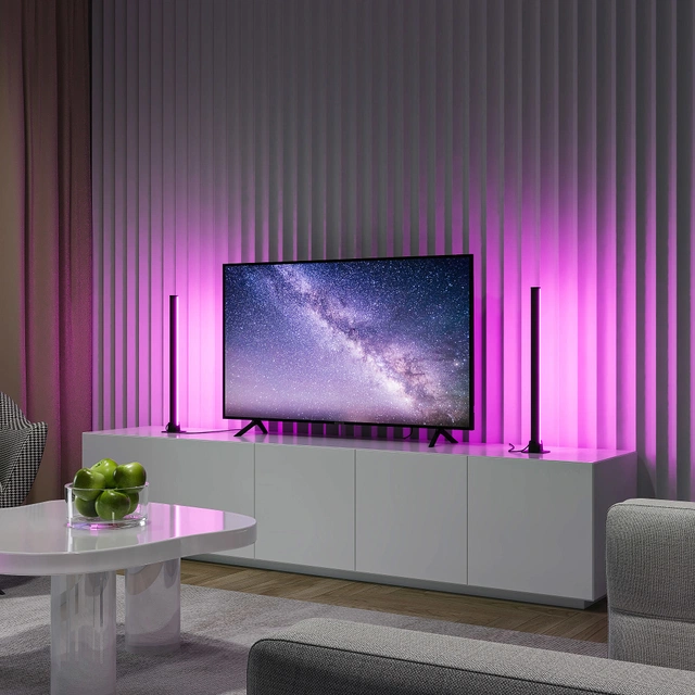 Boy LED bordlampe 55cm RGB sort