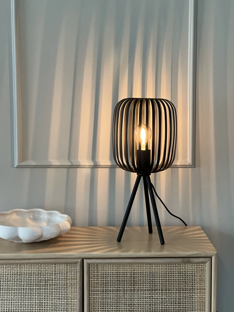 Romazzina bordlampe 43cm sort