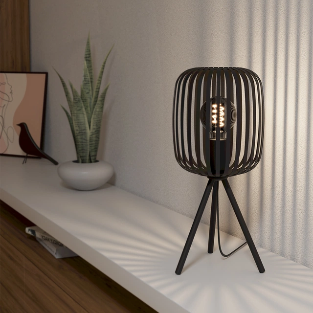 Romazzina bordlampe 43cm sort