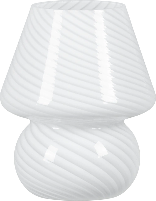 Amanita bordlampe 19cm hvit