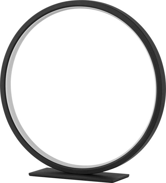 Circle Uno LED bordlampe 29cm sort