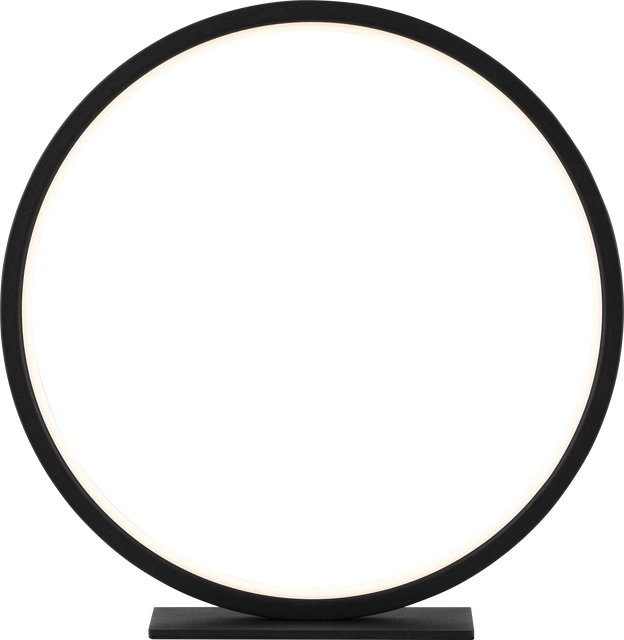 Circle Uno LED bordlampe 29cm sort