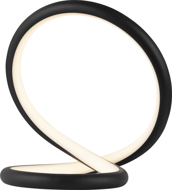 Infinity LED bordlampe 26,5cm sort