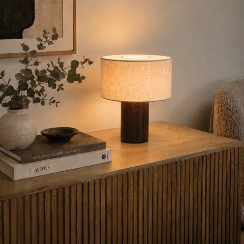 Challenge bordlampe 32cm brun, bilde 1 av 8