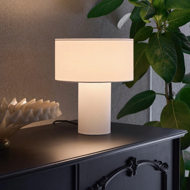 Soft bordlampe 30cm hvit
