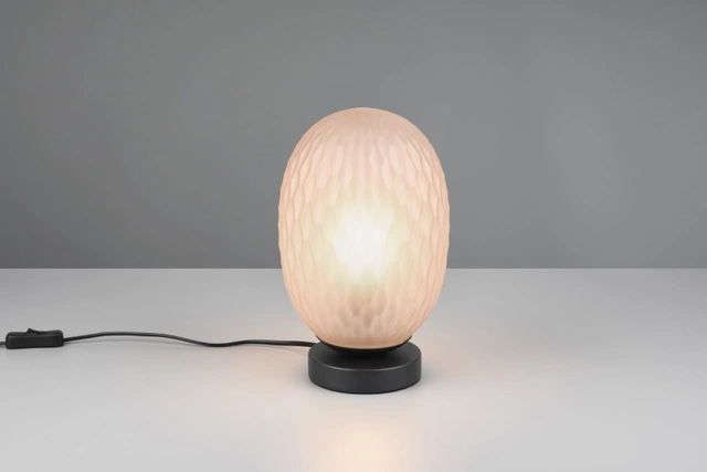Facette bordlampe amber