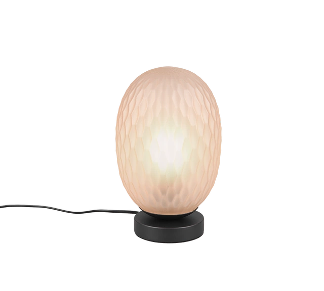 Facette bordlampe amber