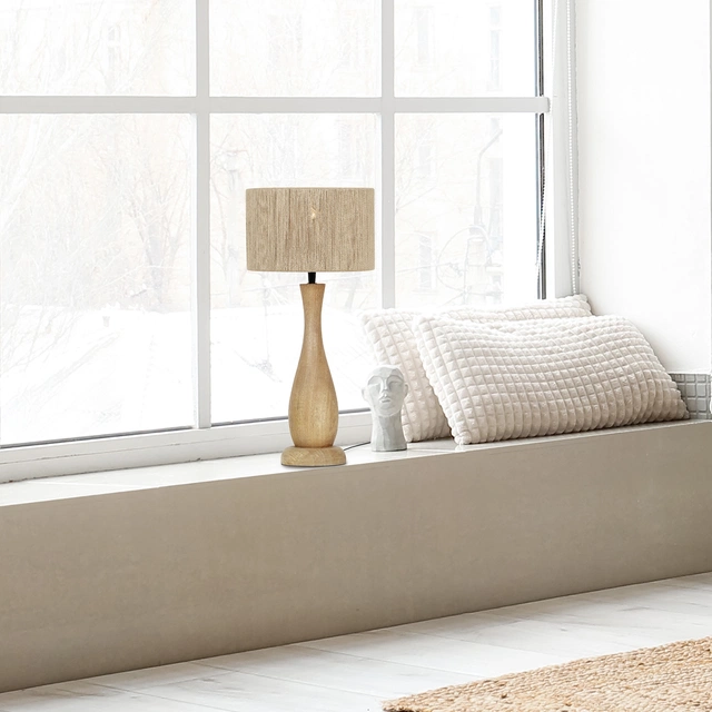 Toba bordlampe 54cm natur