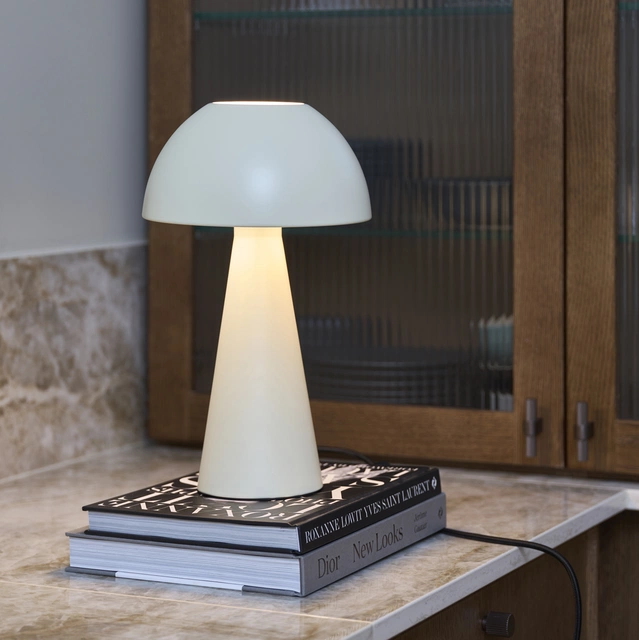 Kreta bordlampe 33cm beige