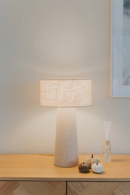 Leeroy bordlampe 30cm beige