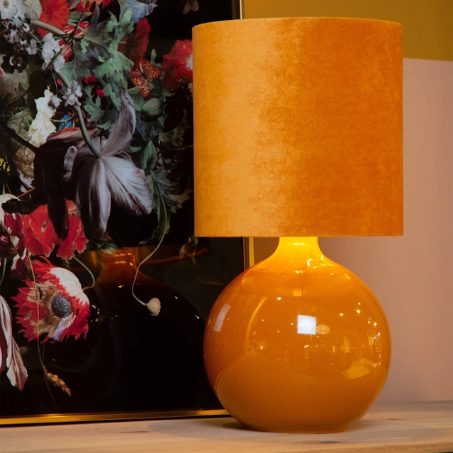 Esterad bordlampe 47cm oransje