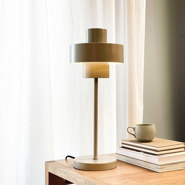 Stoke bordlampe grå
