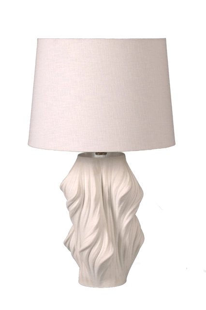 Wave 3D bordlampe 63cm hvit