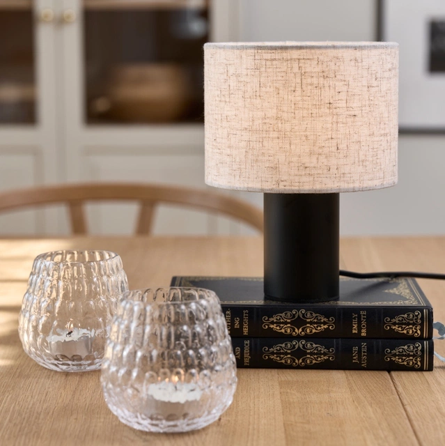 Lumo bordlampe 20cm sort