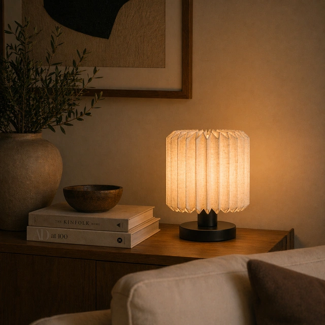 Fleur bordlampe 22cm sort