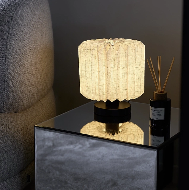 Fleur bordlampe 22cm sort