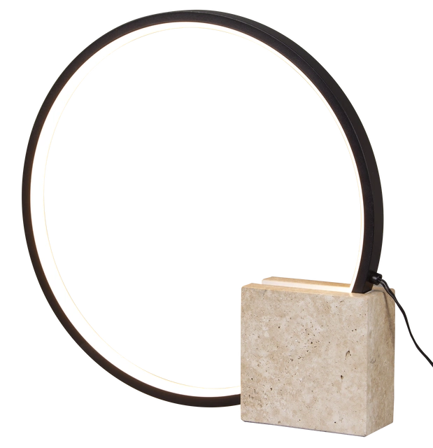Lyon bordlampe 35cm sort