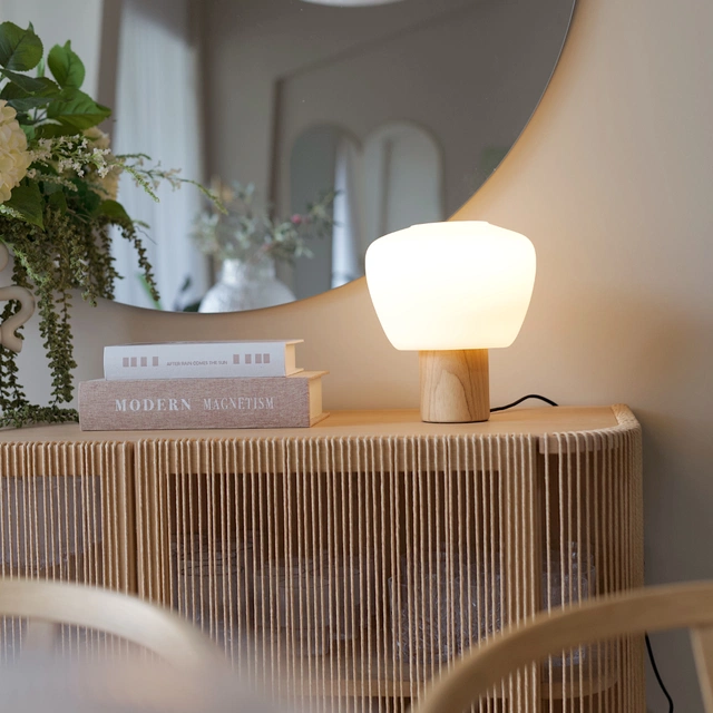 Bris bordlampe 25cm natur