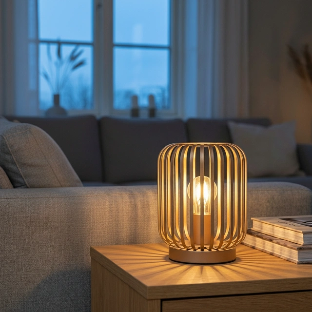 Maritza bordlampe 24,5cm champagne
