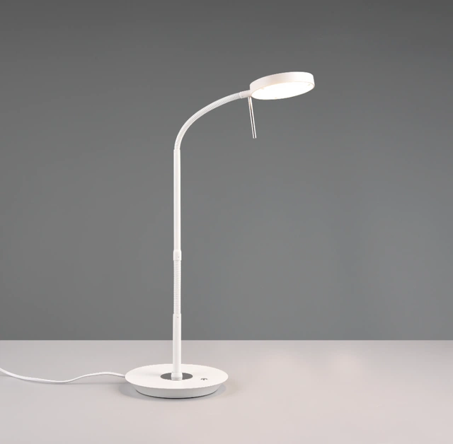 Monza LED skrivebordslampe 57cm hvit