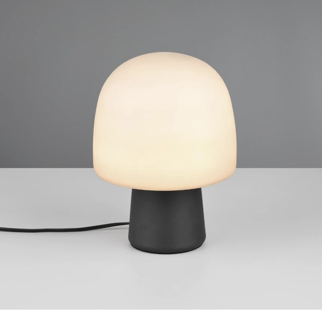 Steen bordlampe 27cm sort