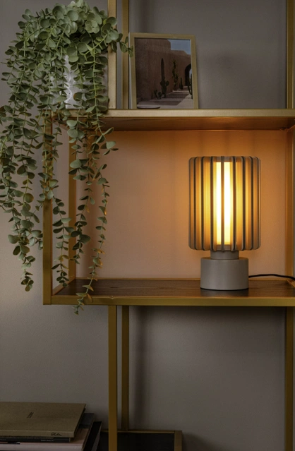 Lambres bordlampe 34cm beige