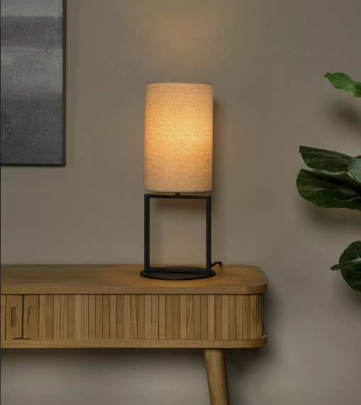 Herman bordlampe 42cm beige