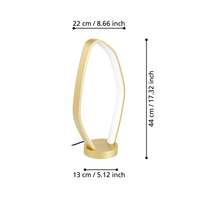 Vallerosa LED bordlampe 42,5cm messing