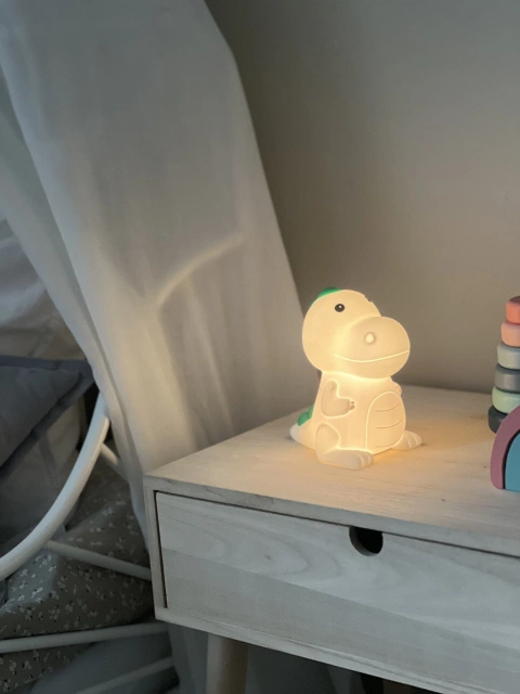 Drage LED oppladbar bordlampe 13cm RGBW grønn