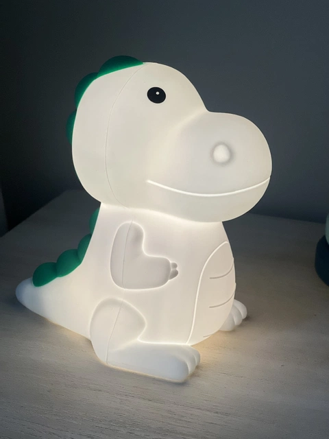 Drage LED oppladbar bordlampe 13cm RGBW grønn