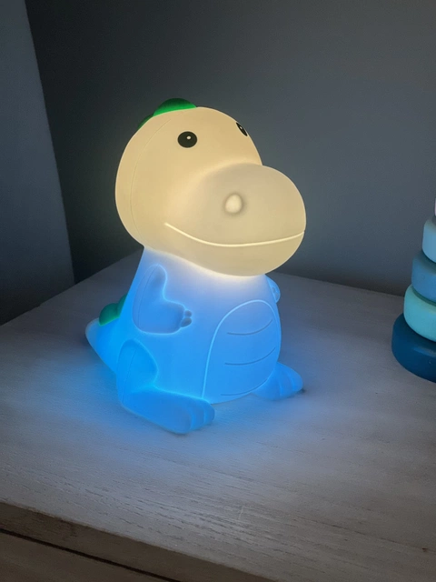 Drage LED oppladbar bordlampe 13cm RGBW grønn