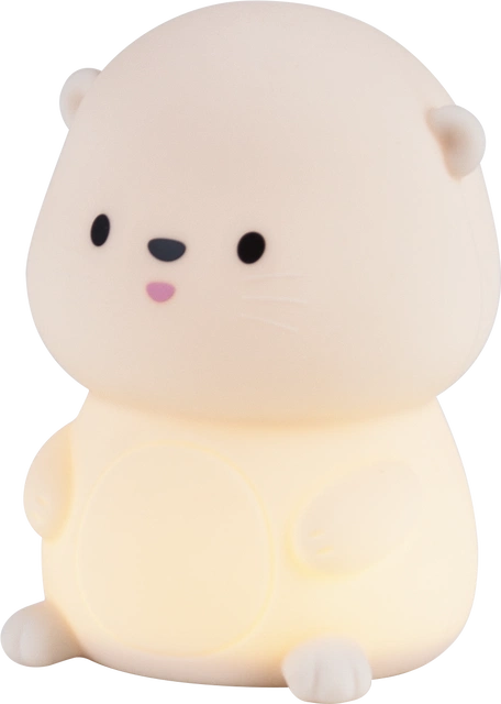 Soft Oter LED oppladbar bordlampe 12,5cm gul