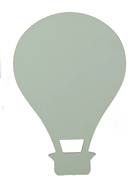 Ballong LED vegglampe 29cm grønn