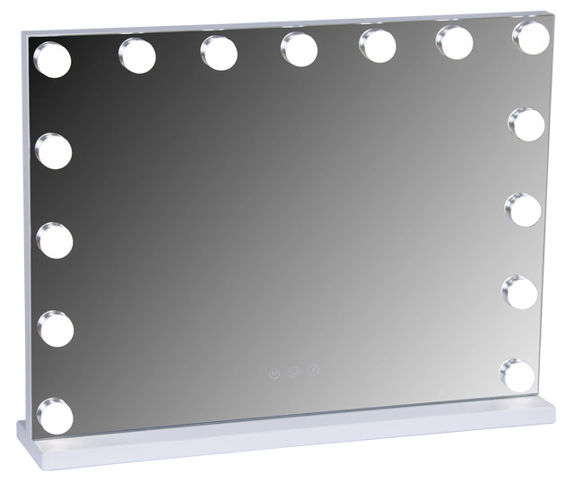 Sminkespeil Edge bordlampe 45cm hvit