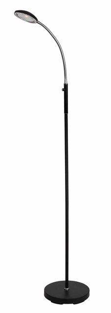 Alfredo LED leselampe gulv 1lys 135cm sort