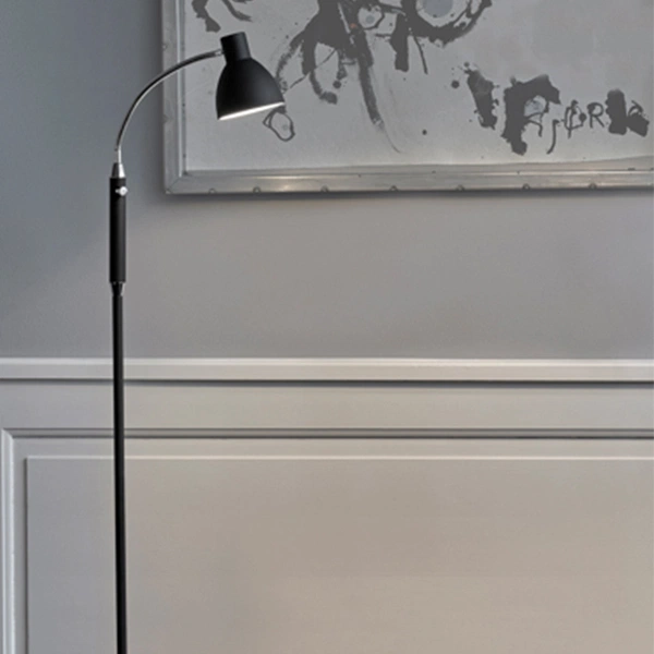 Hudson LED leselampe gulv 120cm sort