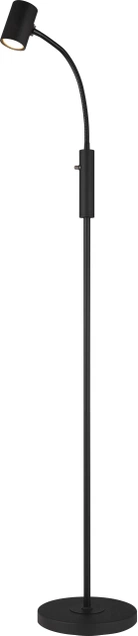 Noor II leselampe gulv 1lys 146cm sort