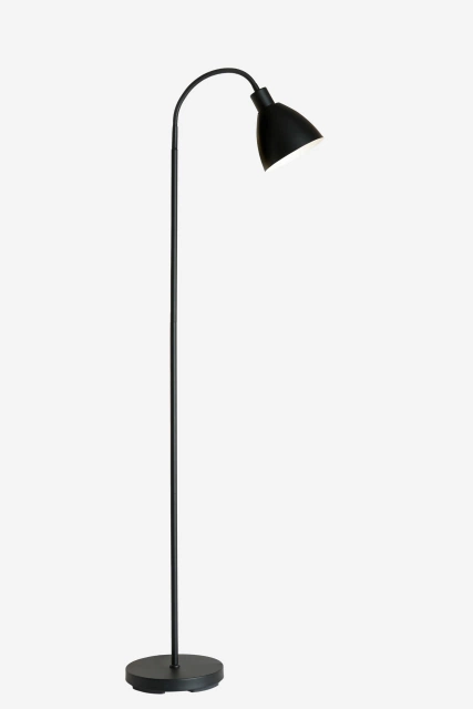 Vince leselampe gulv 145cm sort