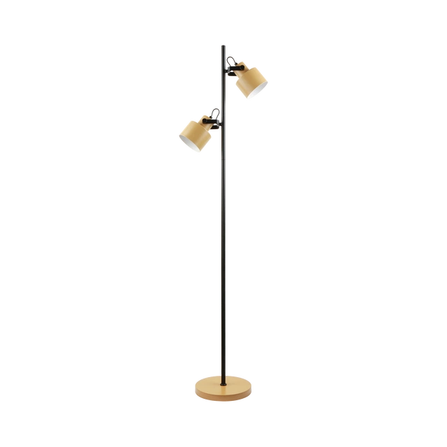 Miami gulvlampe 2lys 155cm gul