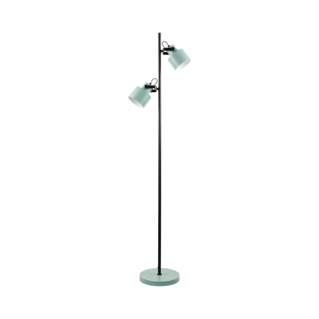 Miami gulvlampe 2lys 155cm blå