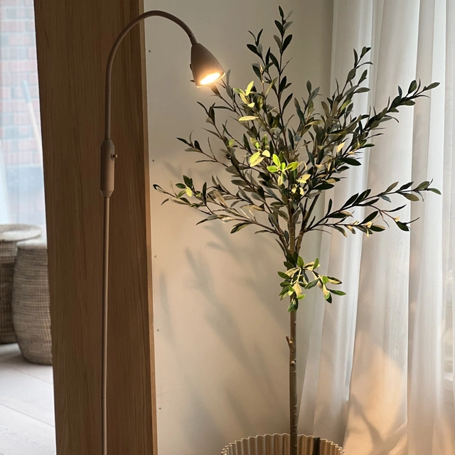 Lina leselampe gulv 1lys 150cm beige