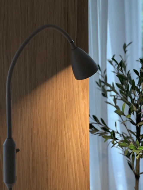 Lina leselampe gulv 1lys 150cm beige
