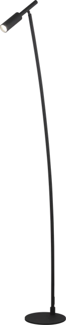 Bino LED leselampe gulv 150cm sort