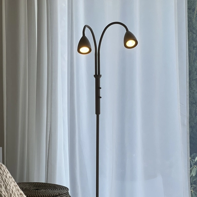 Lina leselampe gulv 2lys 150cm beige