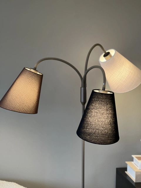 Felicia Trio gulvlampe uten skjermer 3lys 150cm brun